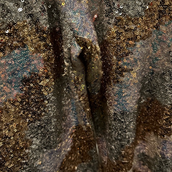 Genevieve Revolution Ivory Multi Jumpsuit sequins - Picture 5 of 8